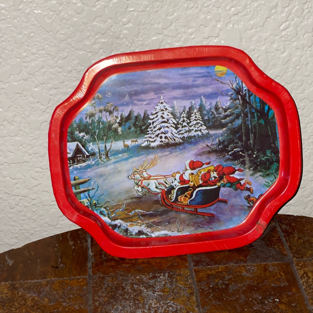 Vintage Santa Tray - Picture 5 of 11